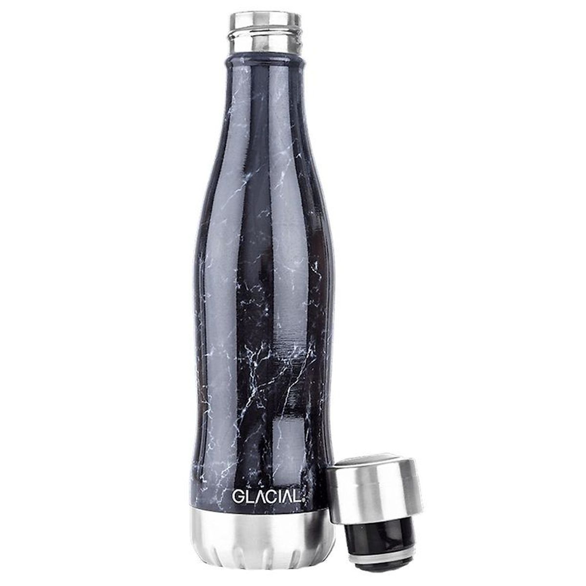 Glacial Termoflaske - 400 ml - Black Marble