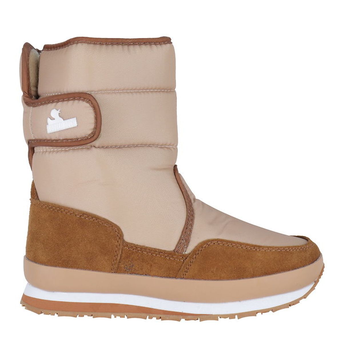 Rubber Duck Vinterstøvler - Snow Jogger - Beige/Cognac