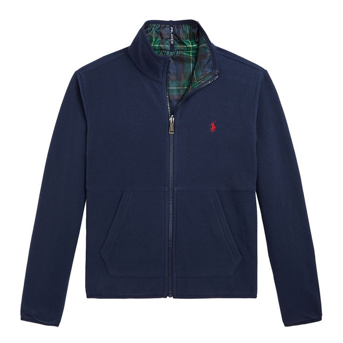 Polo Ralph Lauren Fleecejakke - Vendbar - Navy/Grønternet