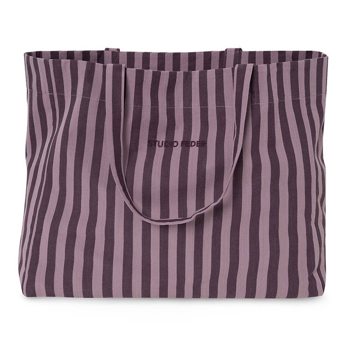 Studio Feder Shopper - Hanna - Canvas - 40x45 cm - Lavender Stri