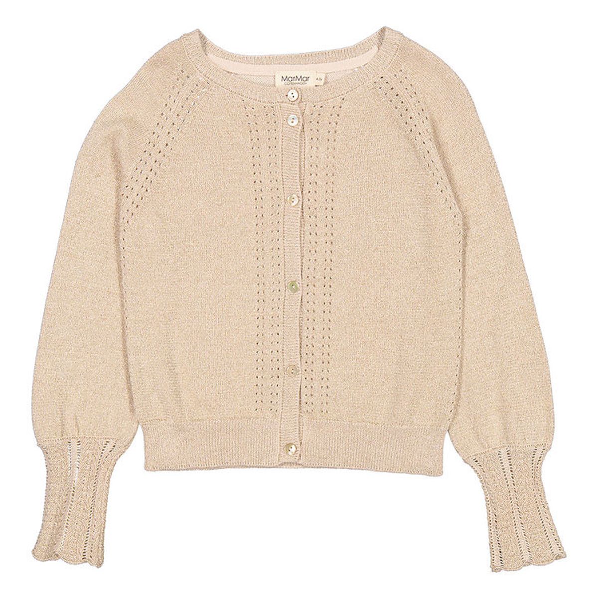 MarMar Cardigan - Strik - Tillie - Gold m. Glitter