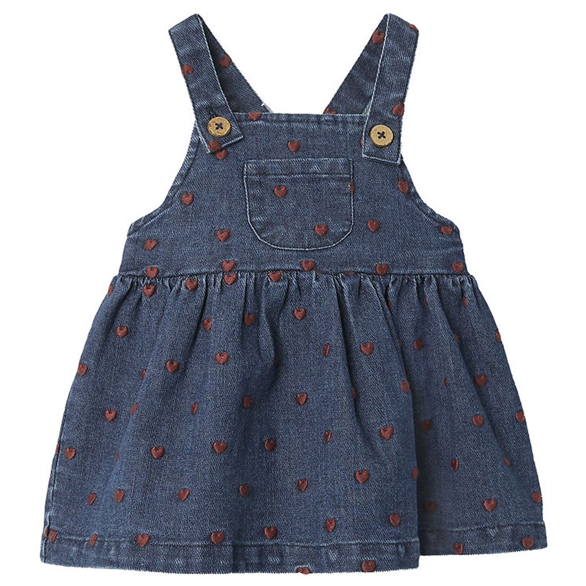 Lil Atelier Nederdel - NbfLiva - Dark Blue Denim/Heart Embroider