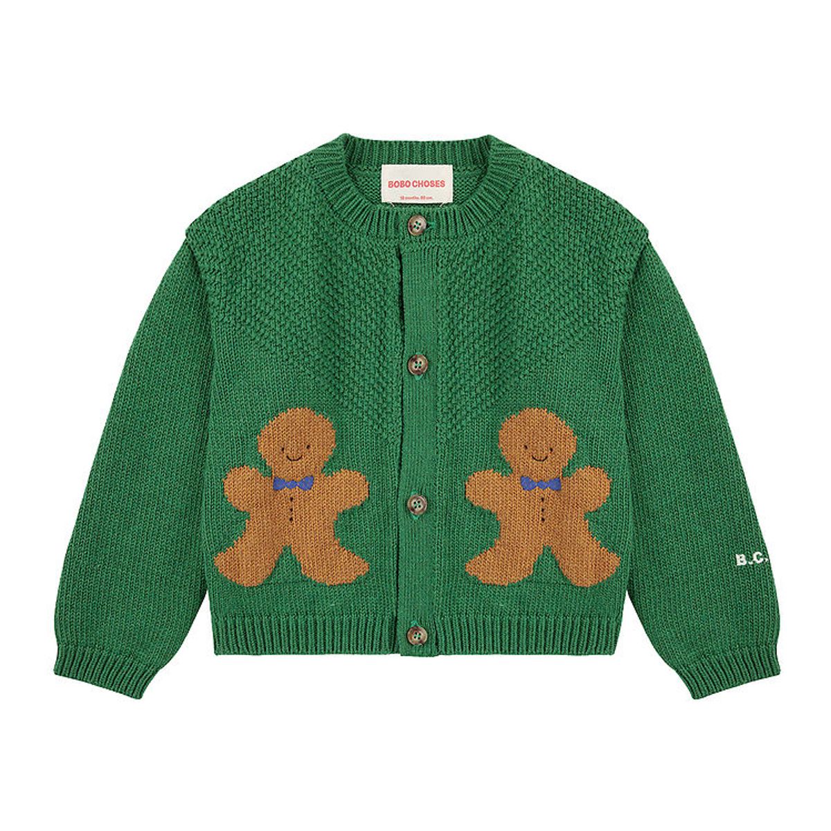 Bobo Choses Cardigan - Strik - Gingerbread - Green