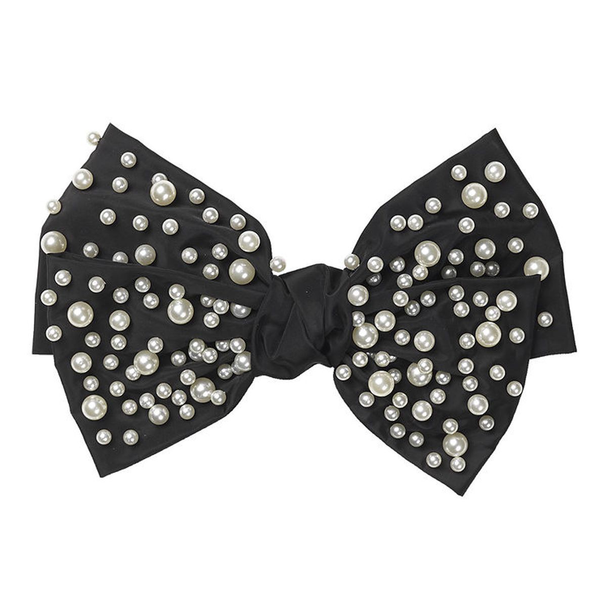 DAY ET Hårspænde - Pearl Bead Hair Bow - Black