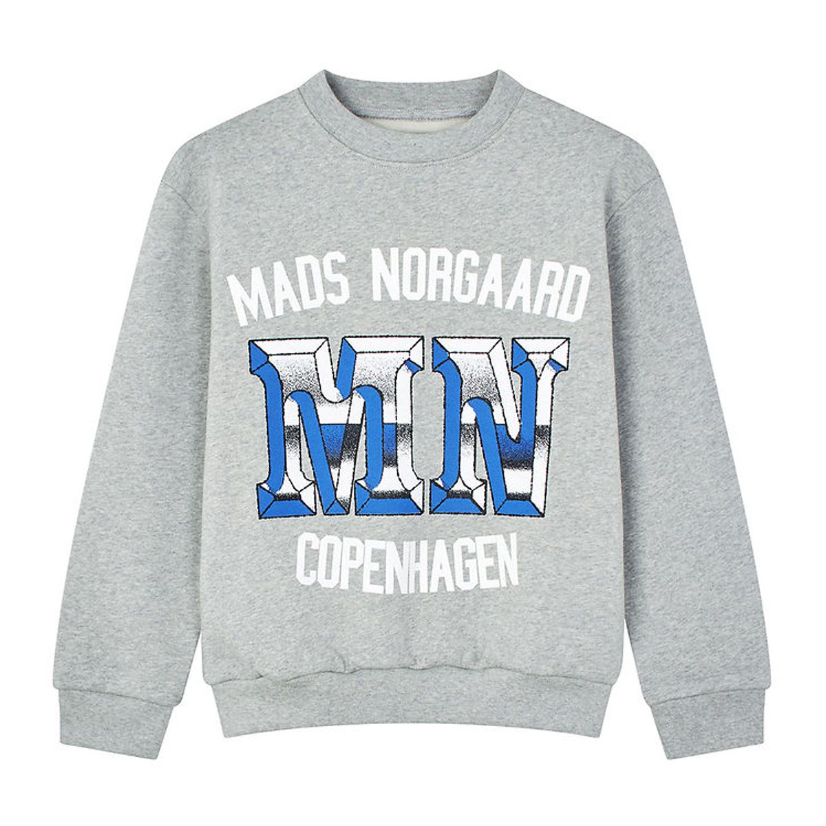 Mads Nørgaard Sweatshirt - Sonar - Light Grey Melange