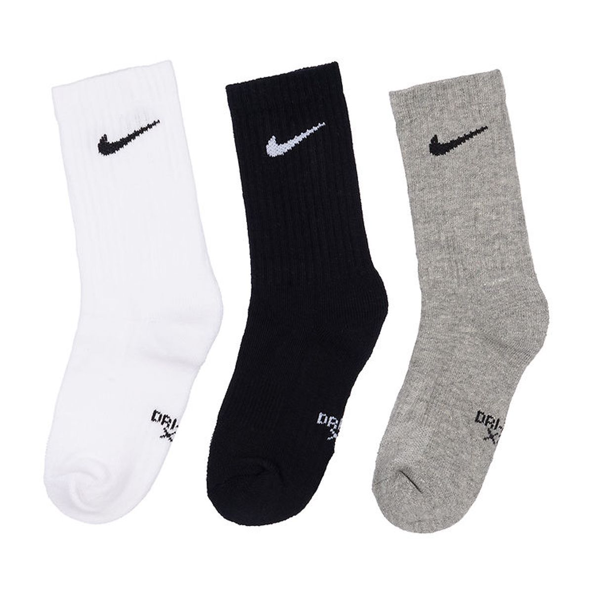 Nike Strømper - Cushioned - Dri-Fit - 6-Pak - Hvid/Sort/Grå