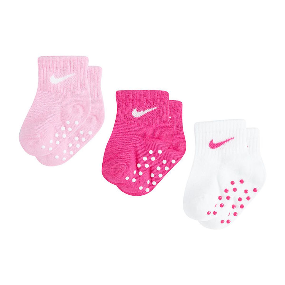 Nike Strømper - 3-pak - Non-Slip - Hvid/Rosa