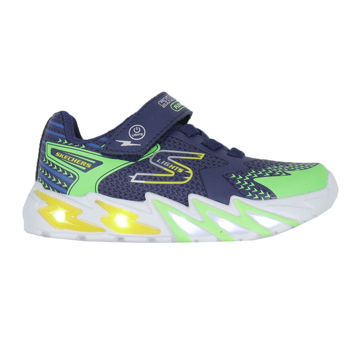 Skechers Sko - Flex-Glow Bolt - Navy/Multi