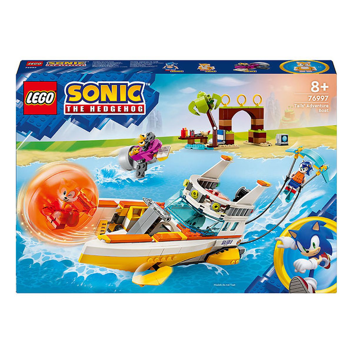 LEGO ® Sonic The Hedgehog - Tails' Actionbåd 76997 - 393 Dele