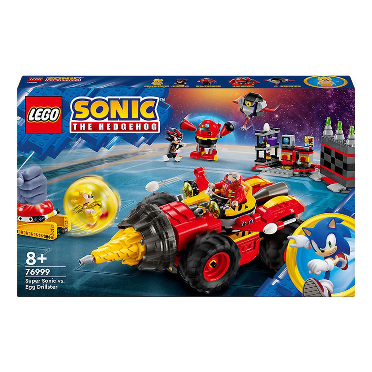 LEGO ® Sonic The Hedgehog - Super Sonic Med Egg Drillster 76999 -