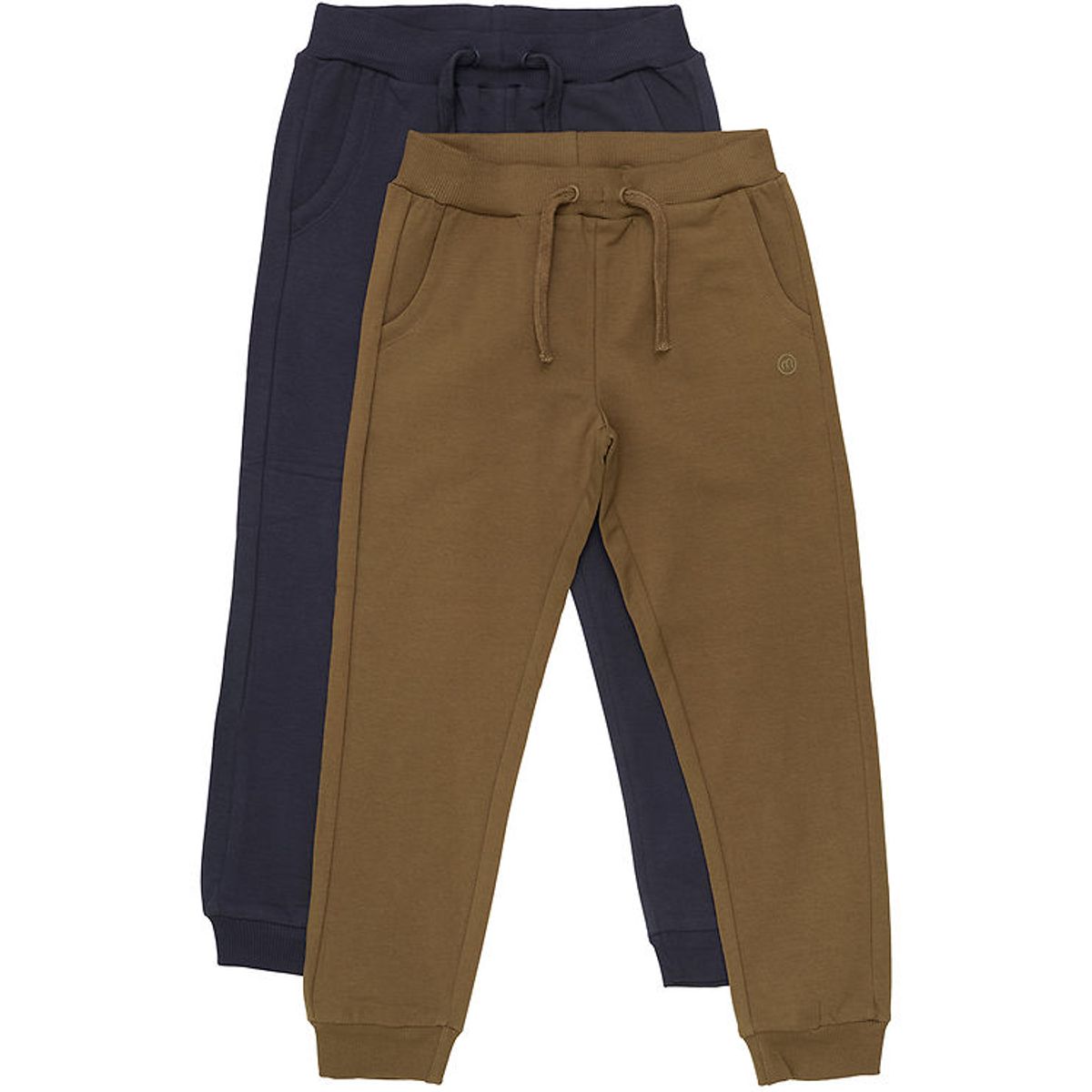 Minymo Sweatpants - 2-pak - Sepia/Navy