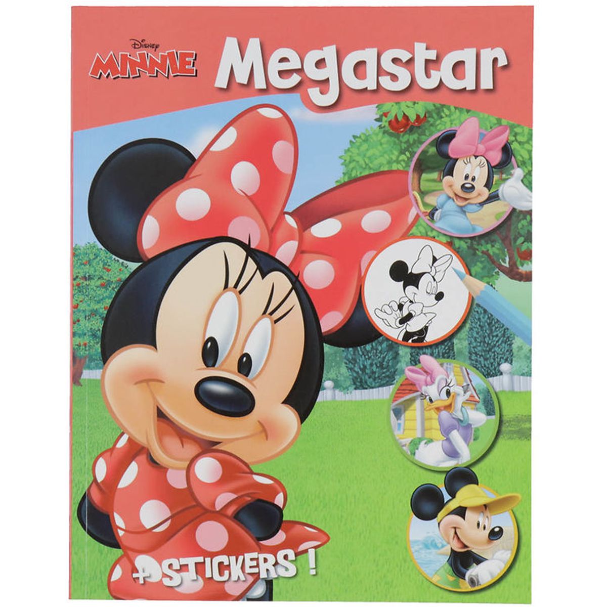 Megastar Malebog m. Klistermærker - 128 Sider - Disney Minnie