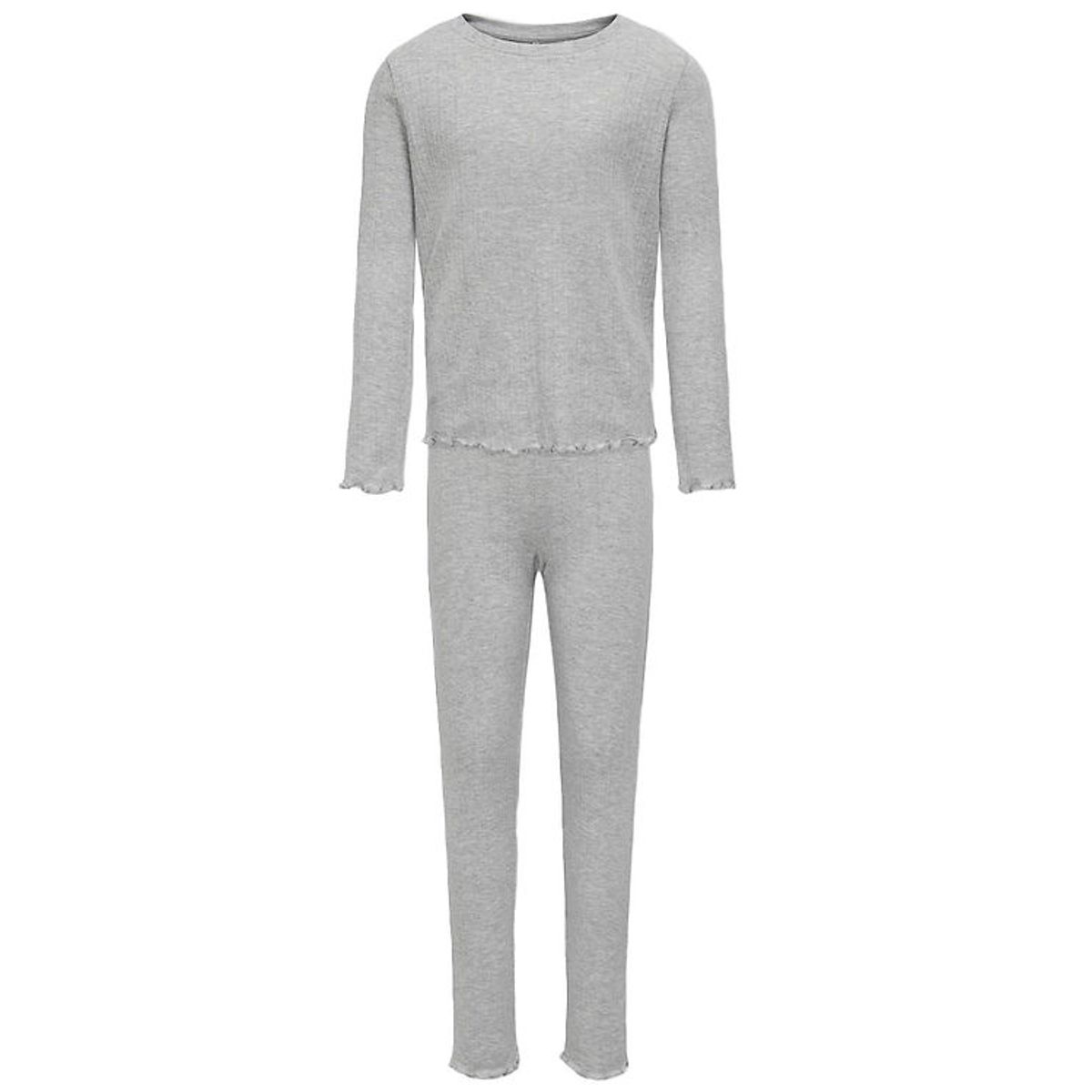 Kids Only Loungewear Sæt - KogMunte - Light Grey Melange