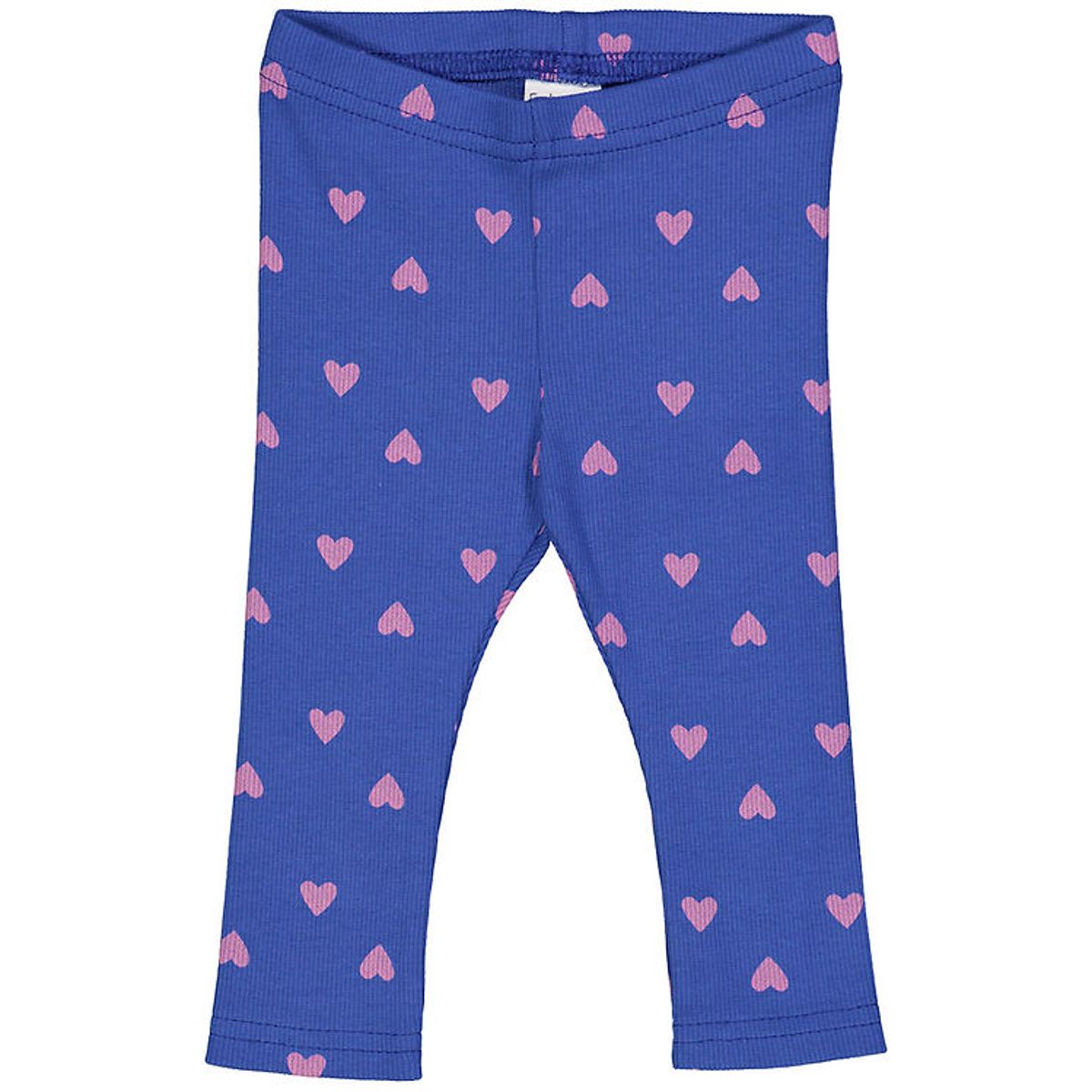 Freds World Leggings - Rib - Heart - Star Blue/Pink Haze