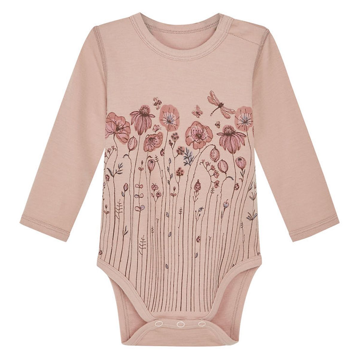 Hust and Claire Body l/æ - Uld/Bambus - Baloo - Rose Cloud m. Bl