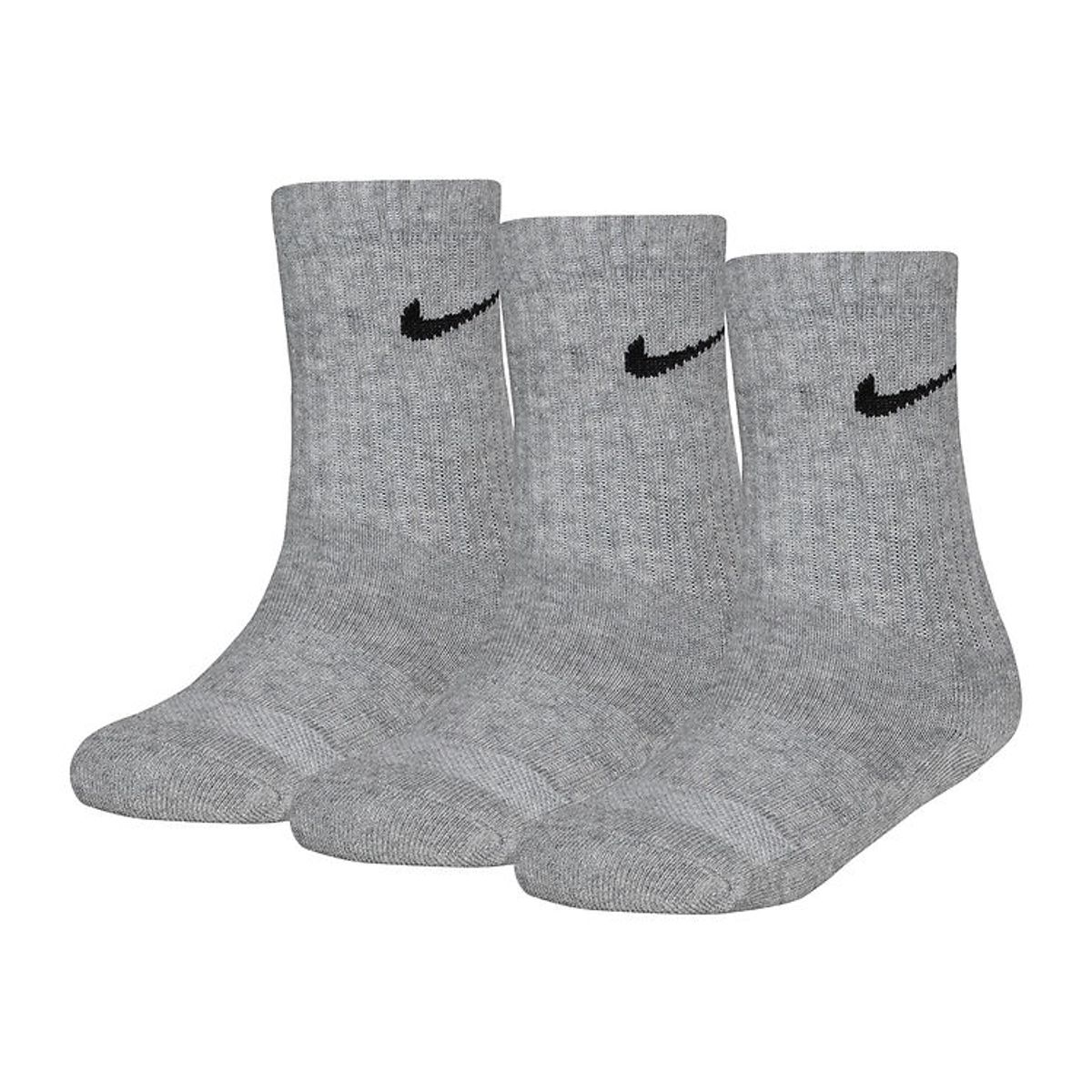 Nike Strømper - Cushioned - Dri-Fit - 3-pak - Grå