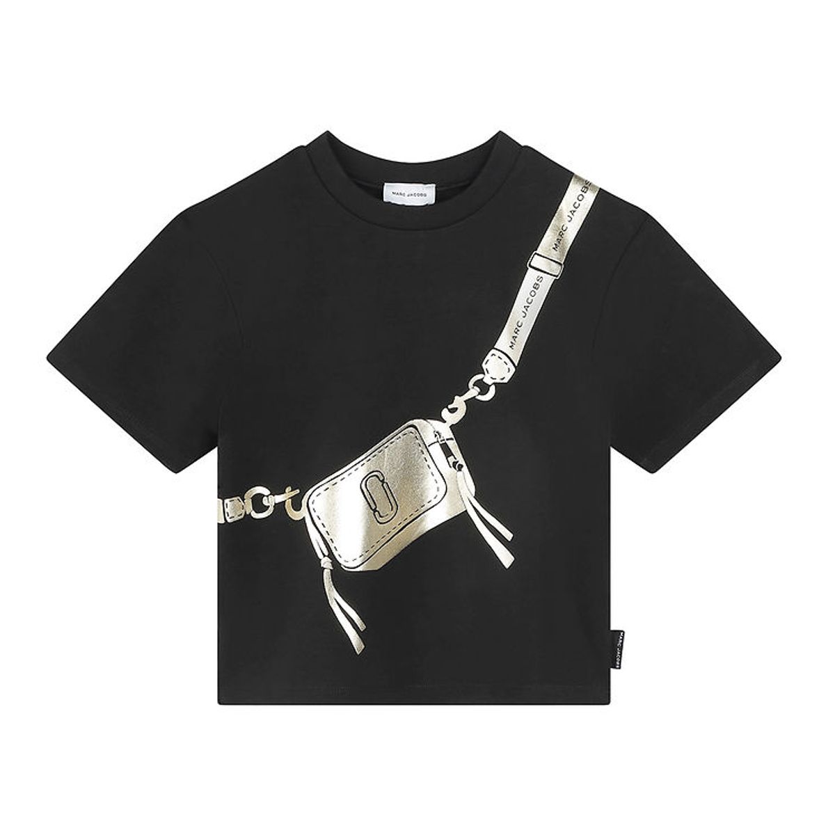 Little Marc Jacobs T-shirt - Sort/Guld m. Taske