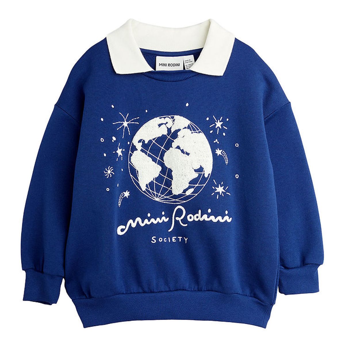 Mini Rodini Sweatshirt - Society Emb - Blå