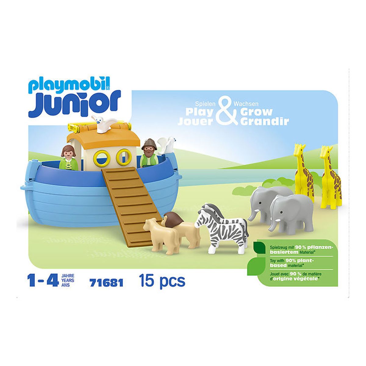 Playmobil Junior - My Take Along Noah's Ark - 71681 - 15 Dele