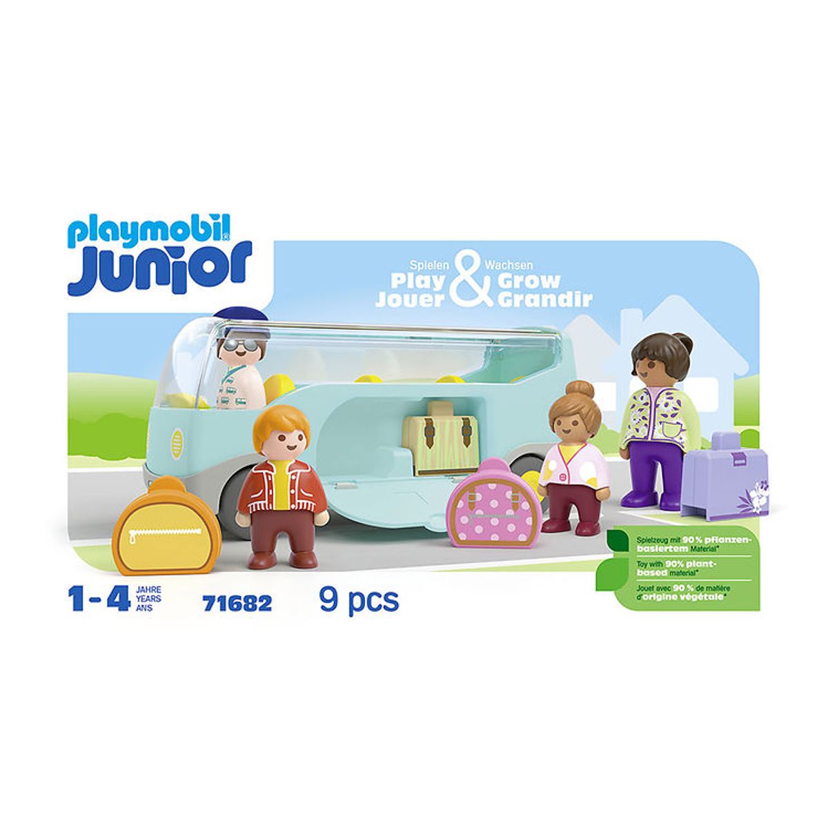 Playmobil Junior - Airport Shuttle Bus - 71682 - 9 Dele