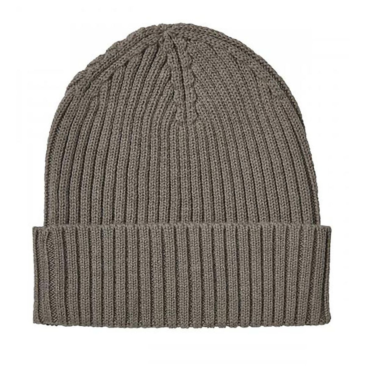 FUB Hue - Uld - Rib Beanie - Hazel Melange