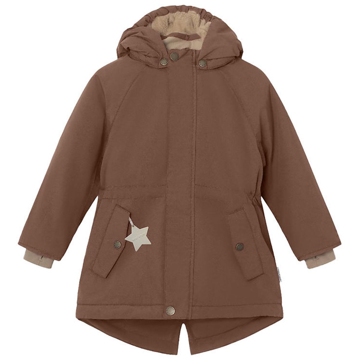 Mini A Ture Vinterjakke - Vikania Fleece - Rootbeer Brown