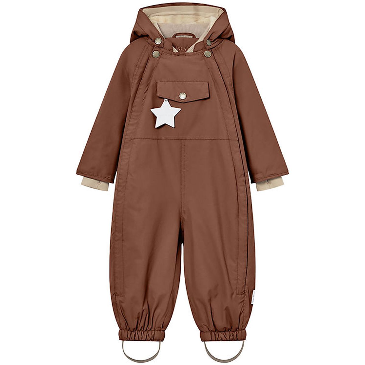 Mini A Ture Flyverdragt - Wisti Fleece - Rootbeer Brown