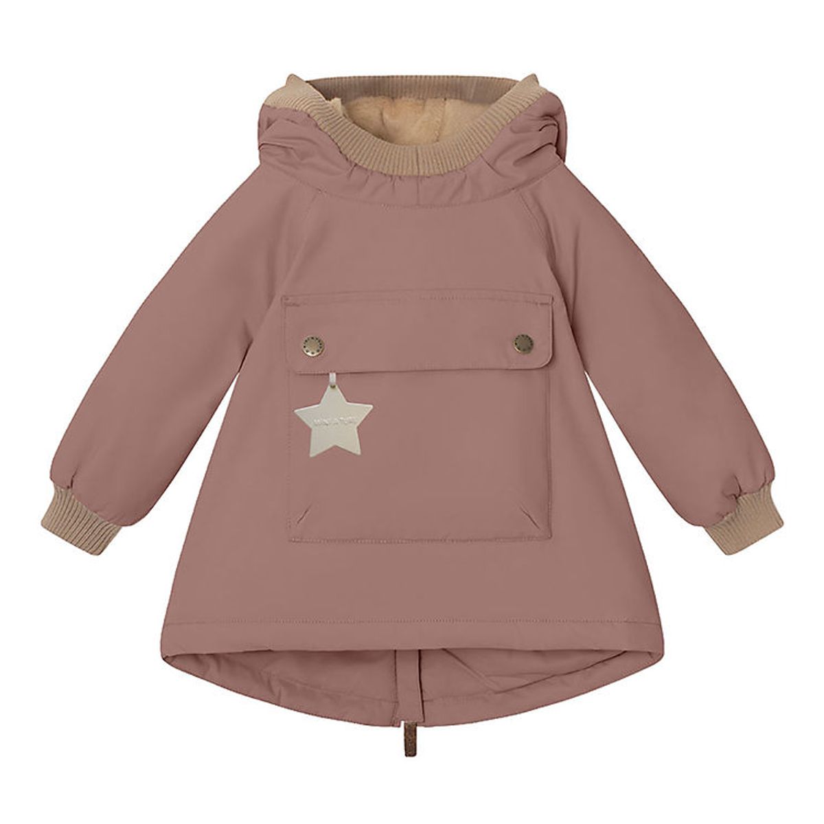 Mini A Ture Vinterjakke - Babywen Fleece - Light Plum