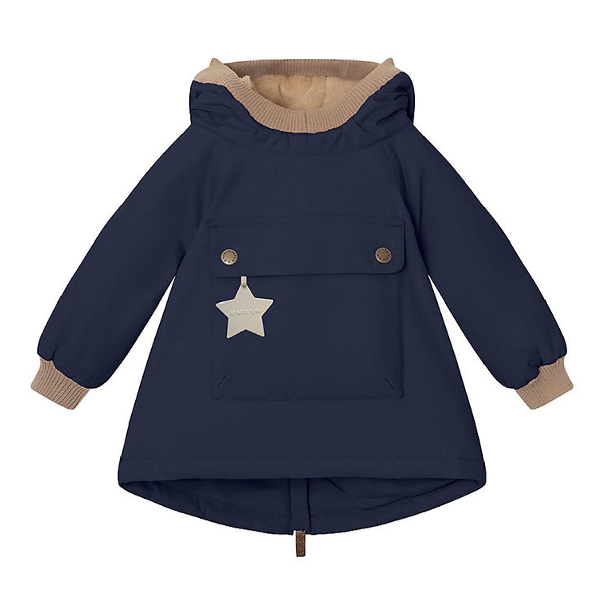 Mini A Ture Vinterjakke - Babywen Fleece - Outer Space