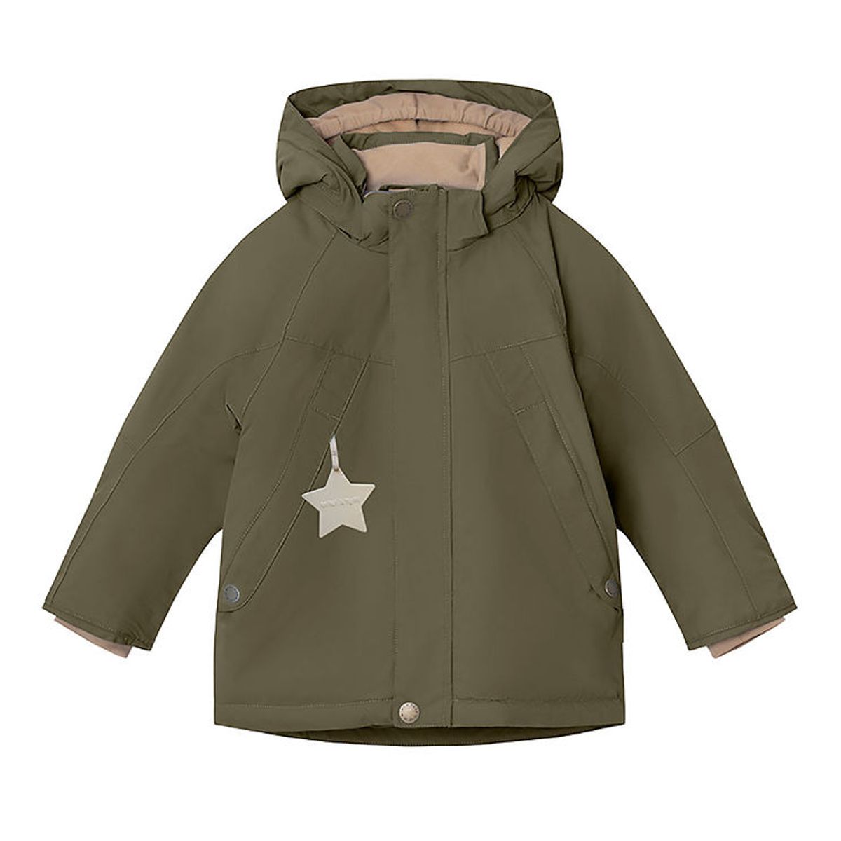 Mini A Ture Vinterjakke - Valonso Fleece - Olive Night