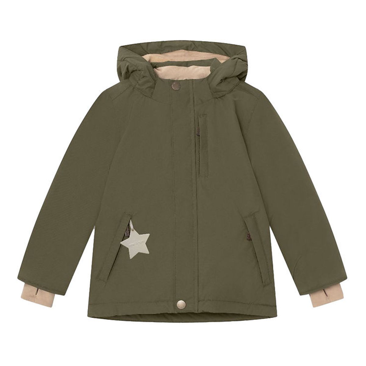 Mini A Ture Vinterjakke - Adyanko Fleece - Olive Night