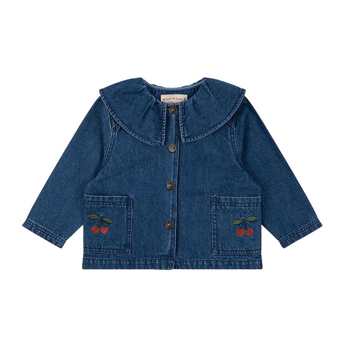 Konges Sløjd Skjorte - Magot - Denim Blue Cherry