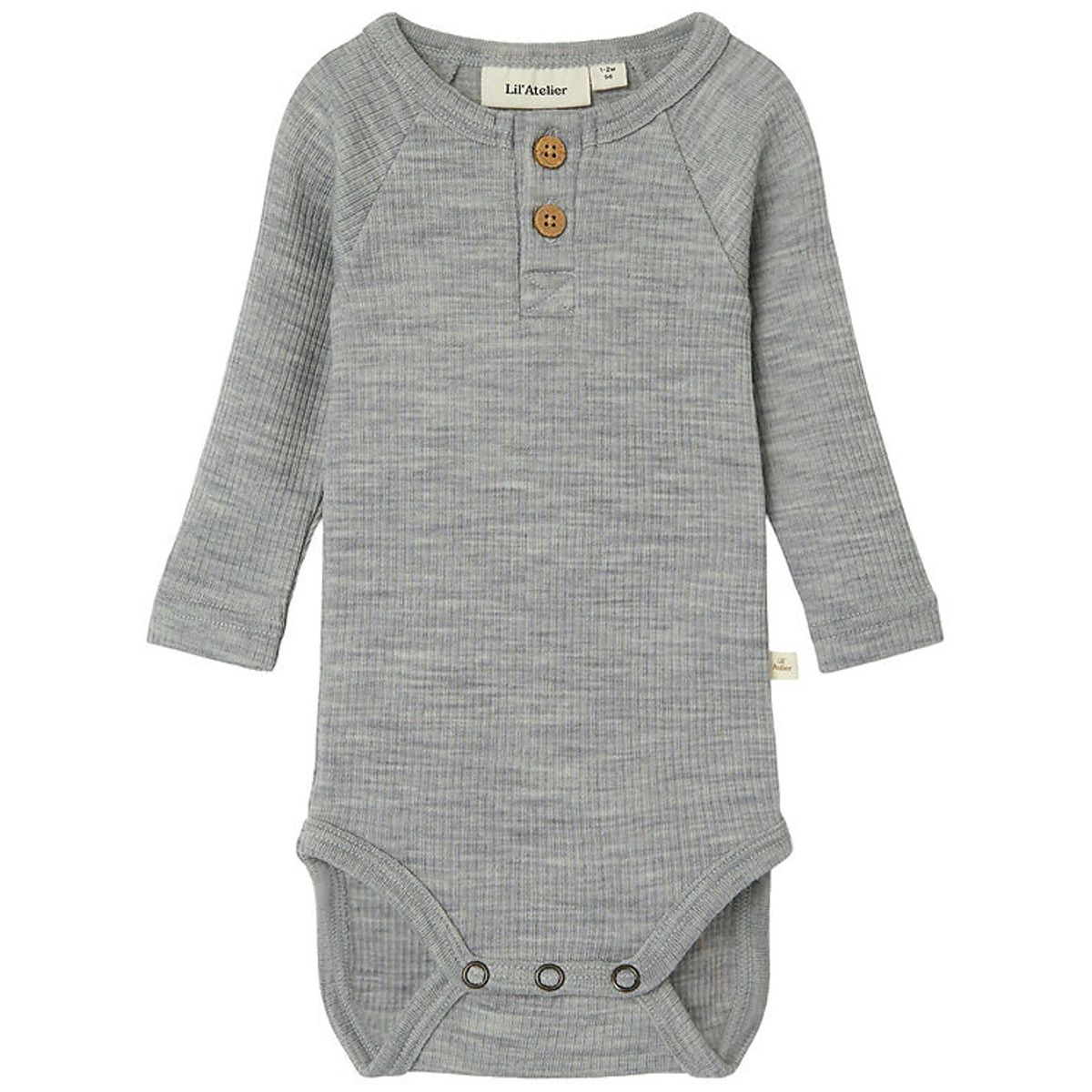 Lil Atelier Body L/Æ - NbmFable - Grey Melange