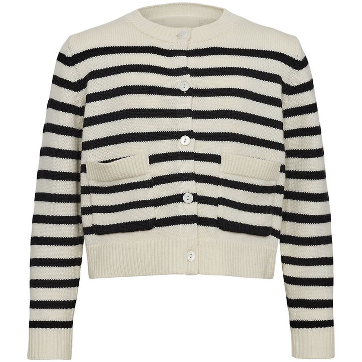 Sofie Schnoor Cardigan - Strik - Off White m. Striber