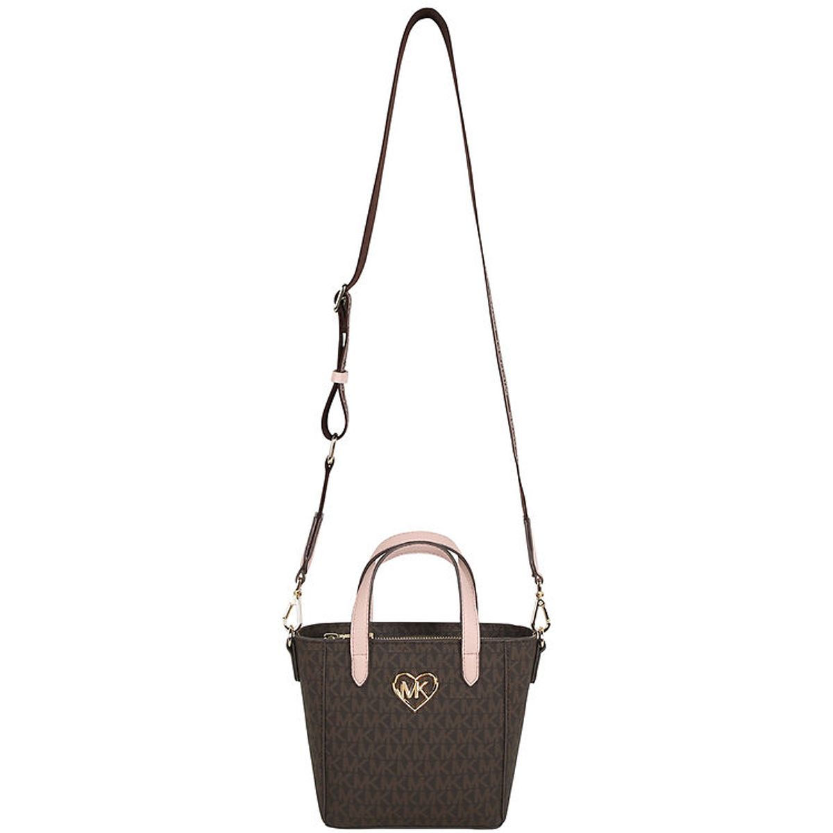 Michael Kors Skuldertaske - Brun/Rosa m. Guld