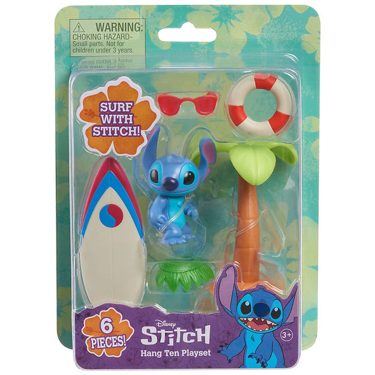 Disney Stitch Legesæt - 6 Dele - Hang Ten