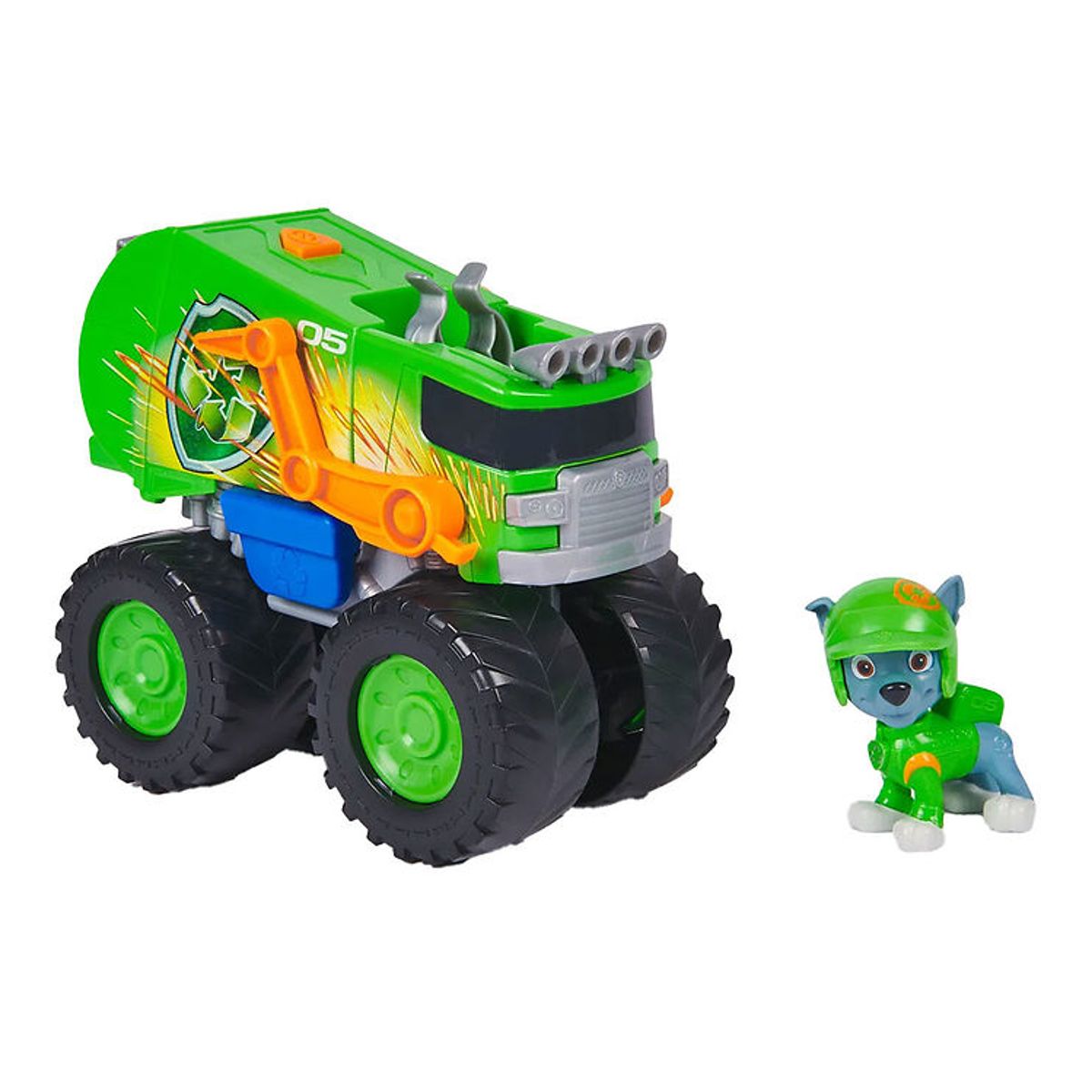 Paw Patrol Legetøjsbil - 15 cm - Rescue Wheels Skraldebil m. Roc