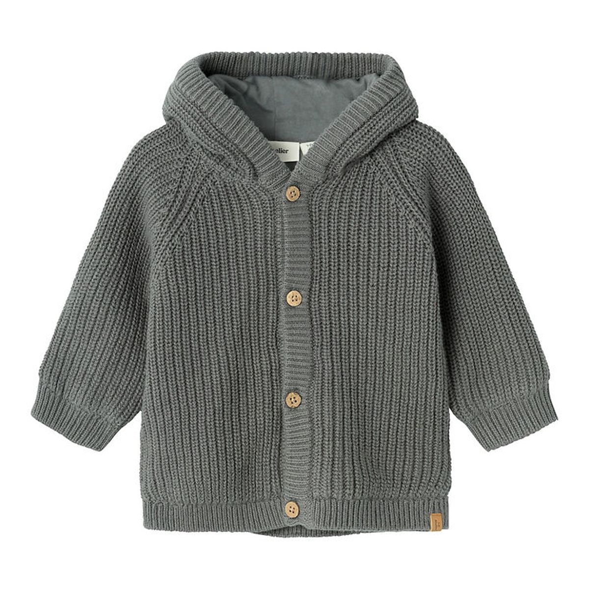 Lil' Atelier Cardigan - Strik - NbmNalo - Pewter