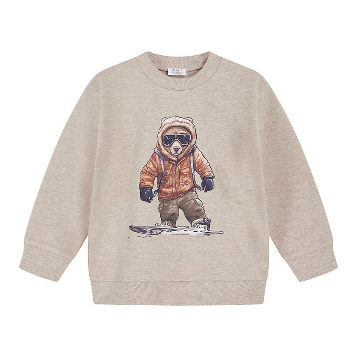 Hust and Claire Sweatshirt - Sejer - Beige Melange m. Bjørn