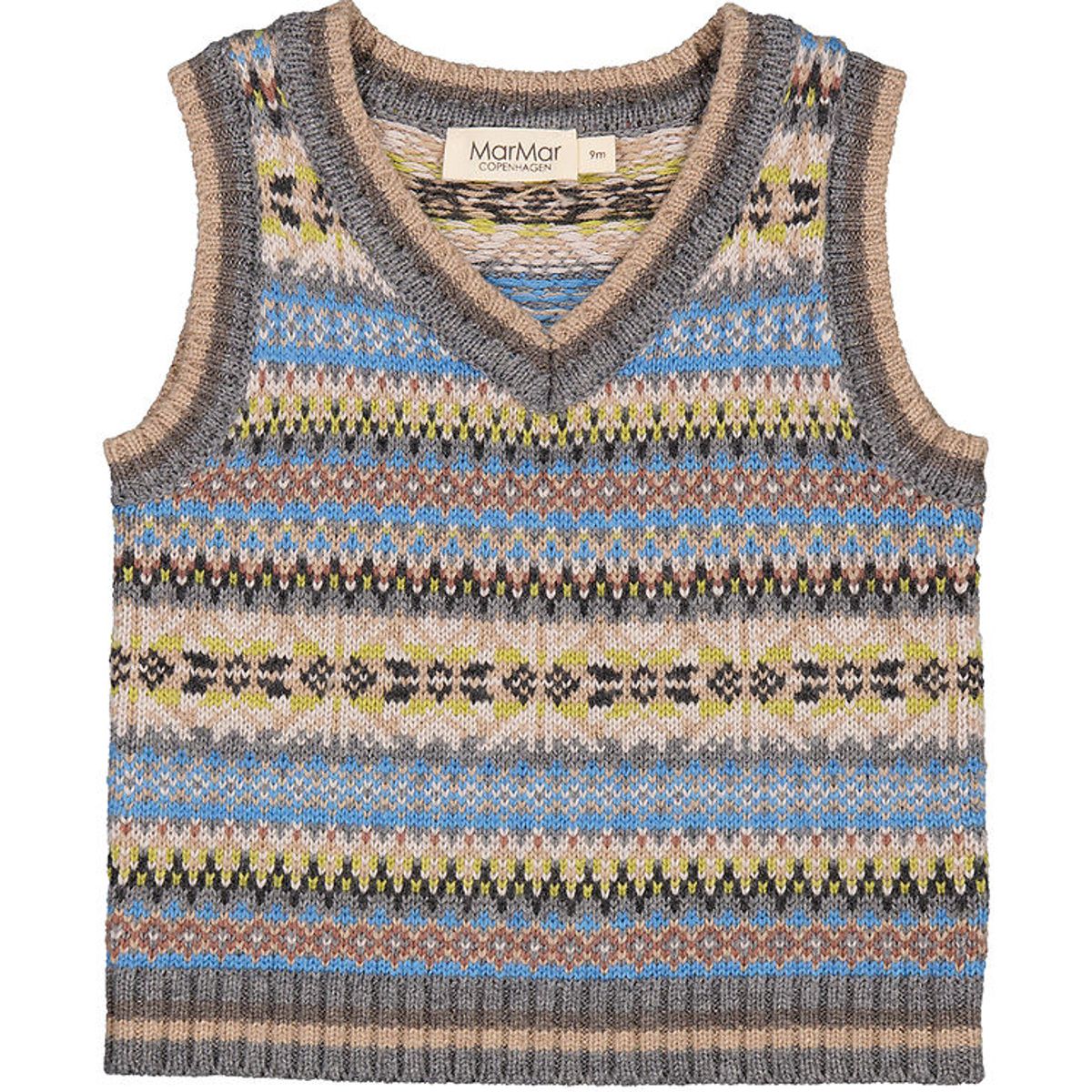 MarMar Vest - Uld/Bomuld - Taj B - Fair Isle