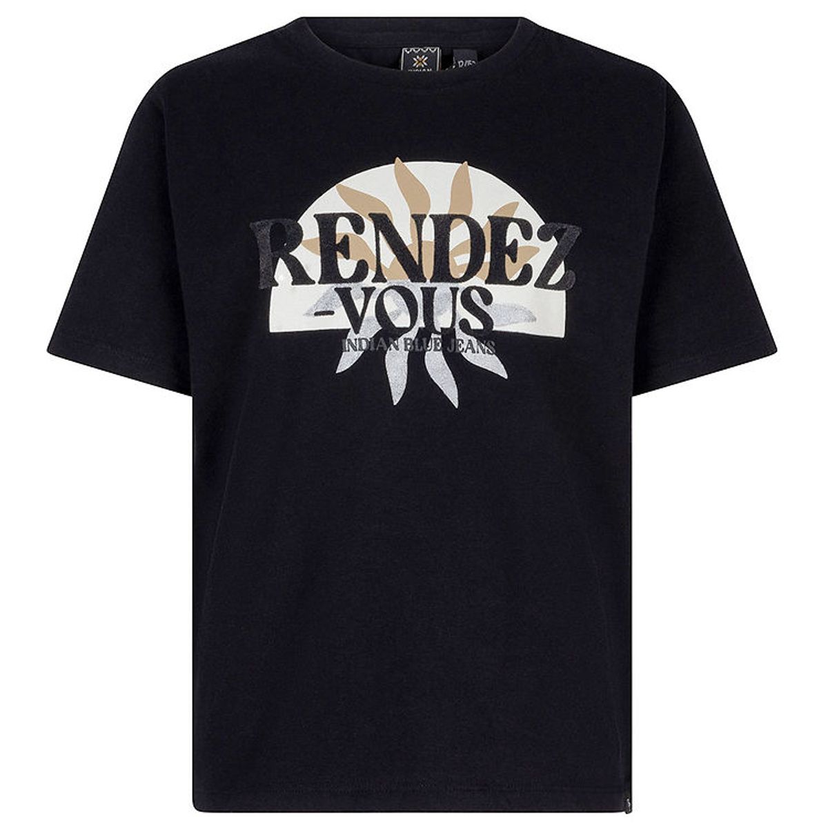 Indian Blue Jeans T-shirt - Rendez Vous - Sort