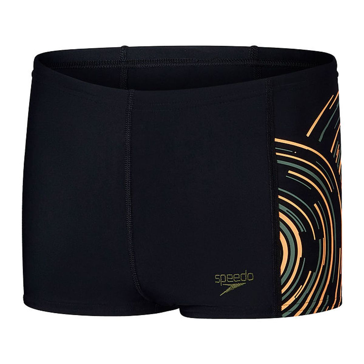 Speedo Badebukser - Plastisol Placement Aquashort - Black/Green