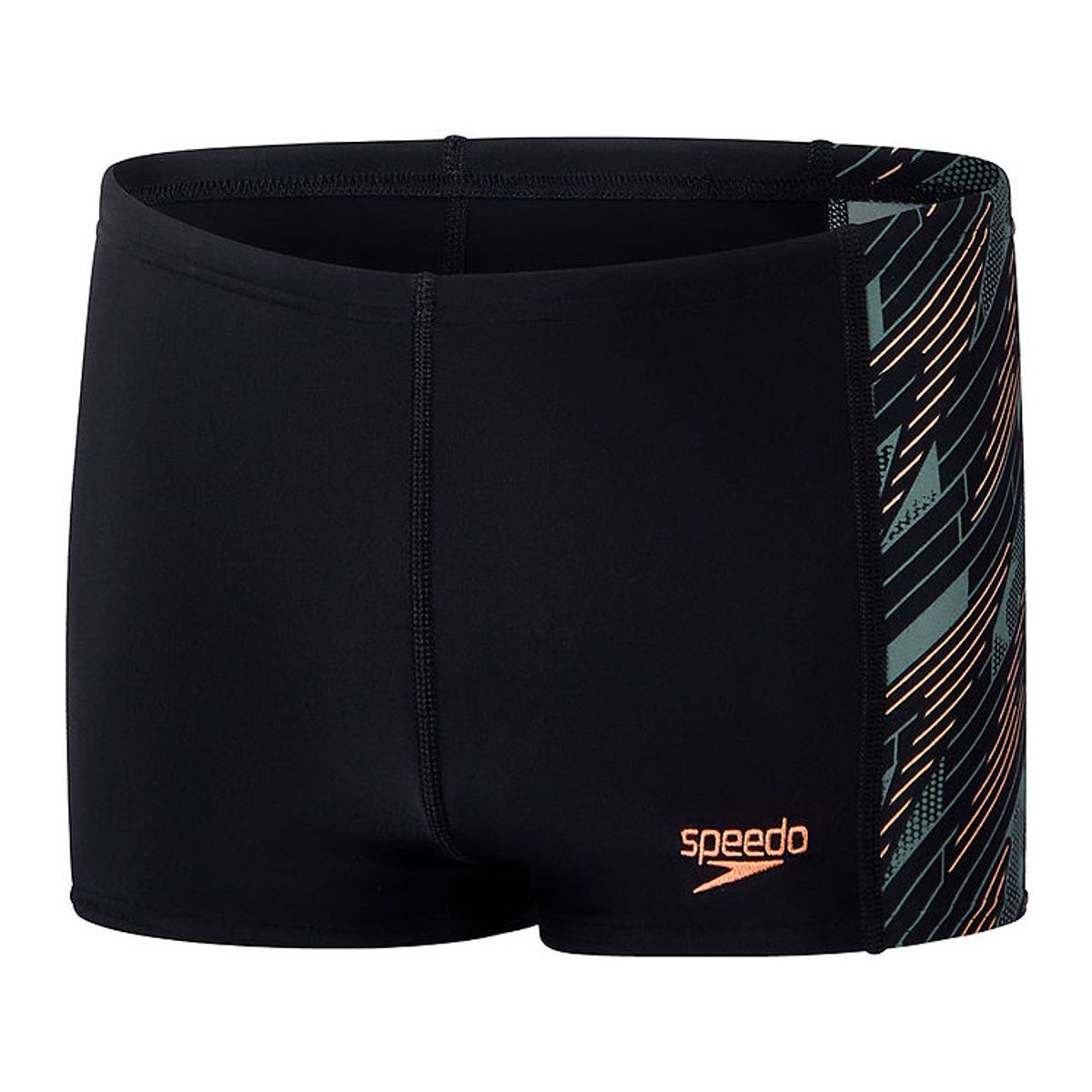 Speedo Badebukser - Hyperboom Panel Aquashort - Black/Green