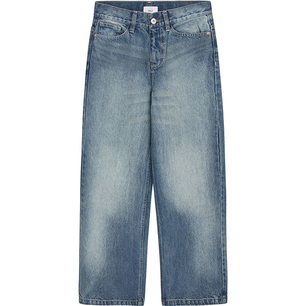 Grunt Jeans - GRWide Low Waist - Blå