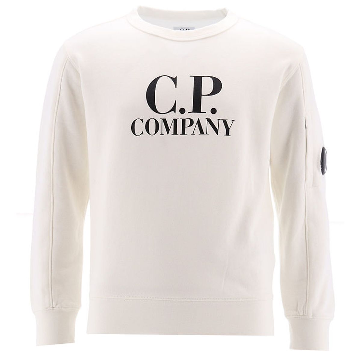 C.P. Company Sweatshirt - Gauze White m. Logo