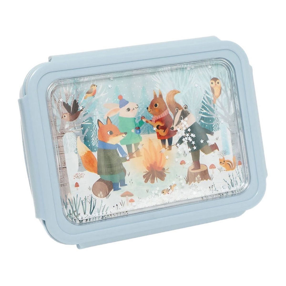 Petit Monkey Madkasse - Bento - Bonfire Animals White Stars