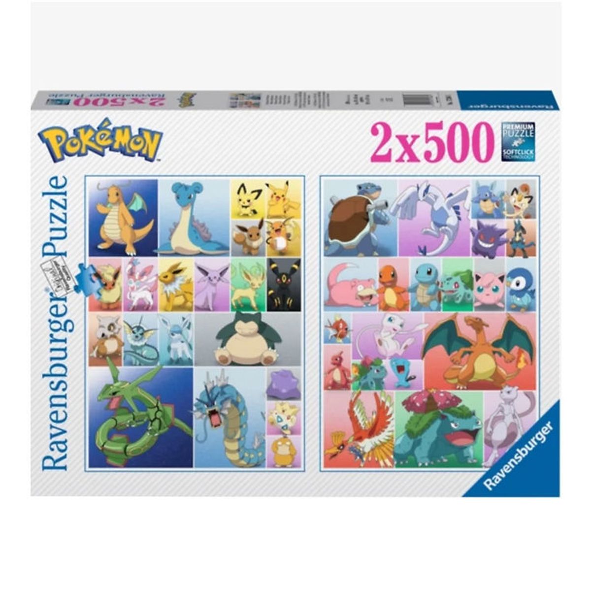 Ravensburger Puslespil - 2x500 Brikker - Pokémon Collection