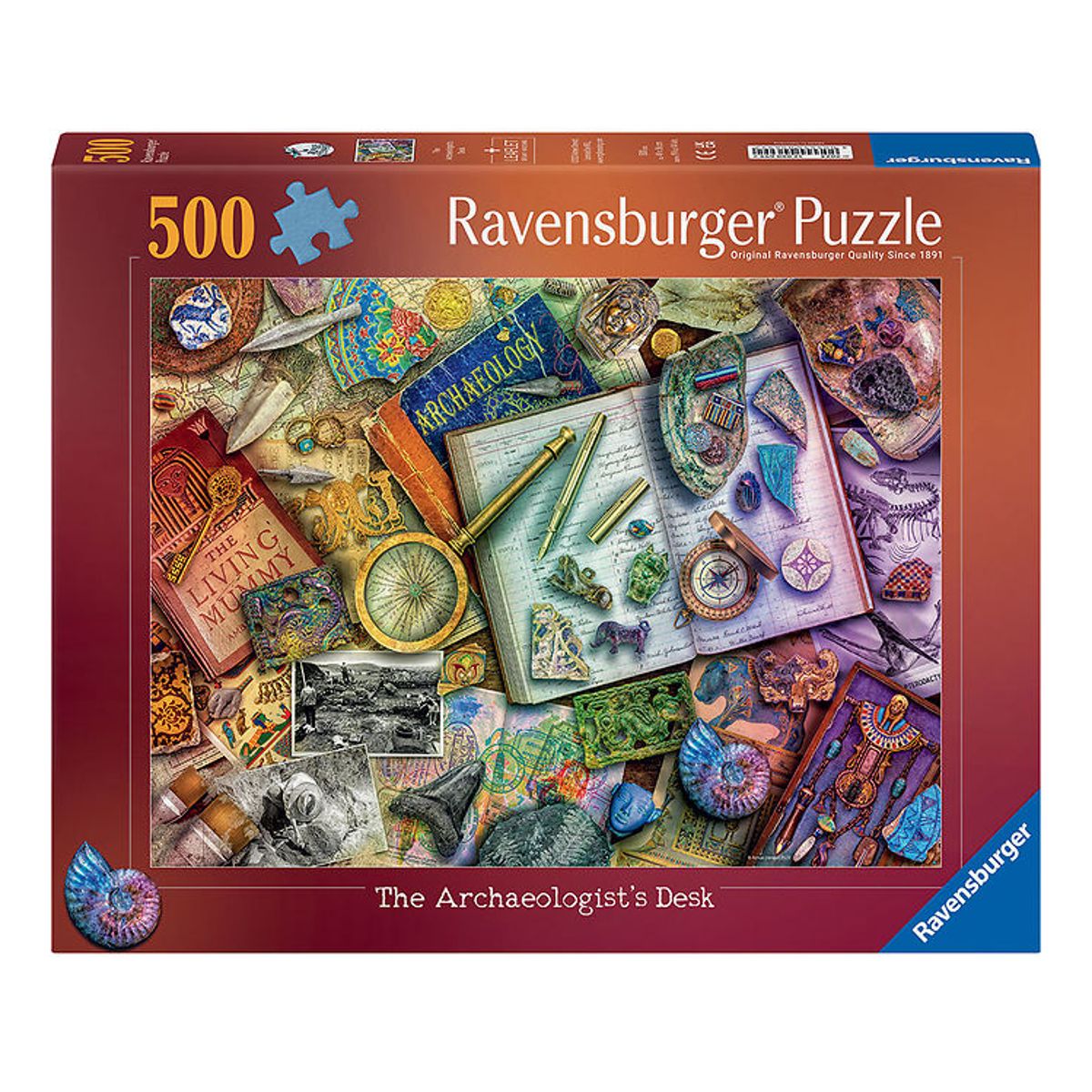 Ravensburger Puslespil - 500 Brikker - Archaeology