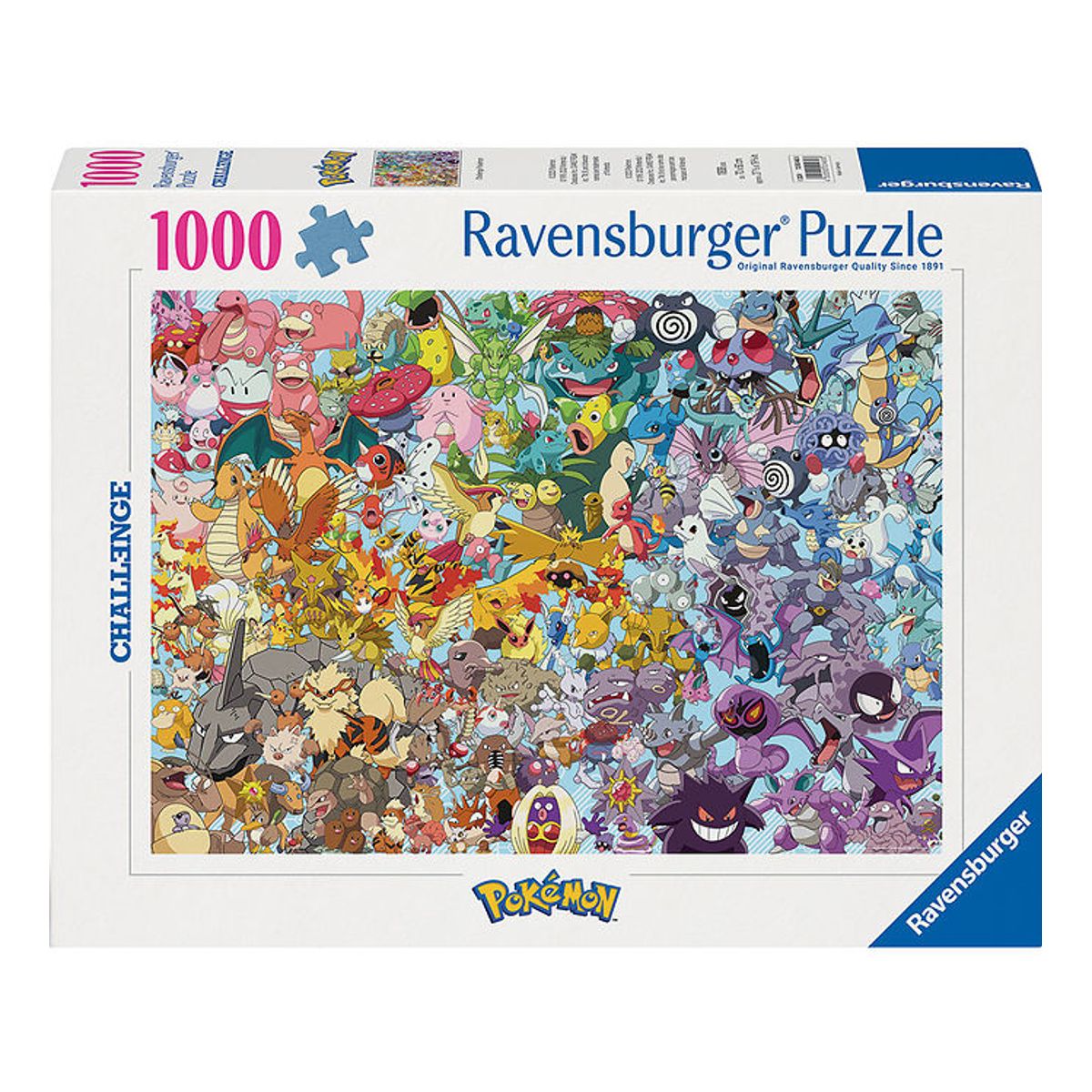 Ravensburger Puslespil - 1000 Brikker - Challenge Pokémon