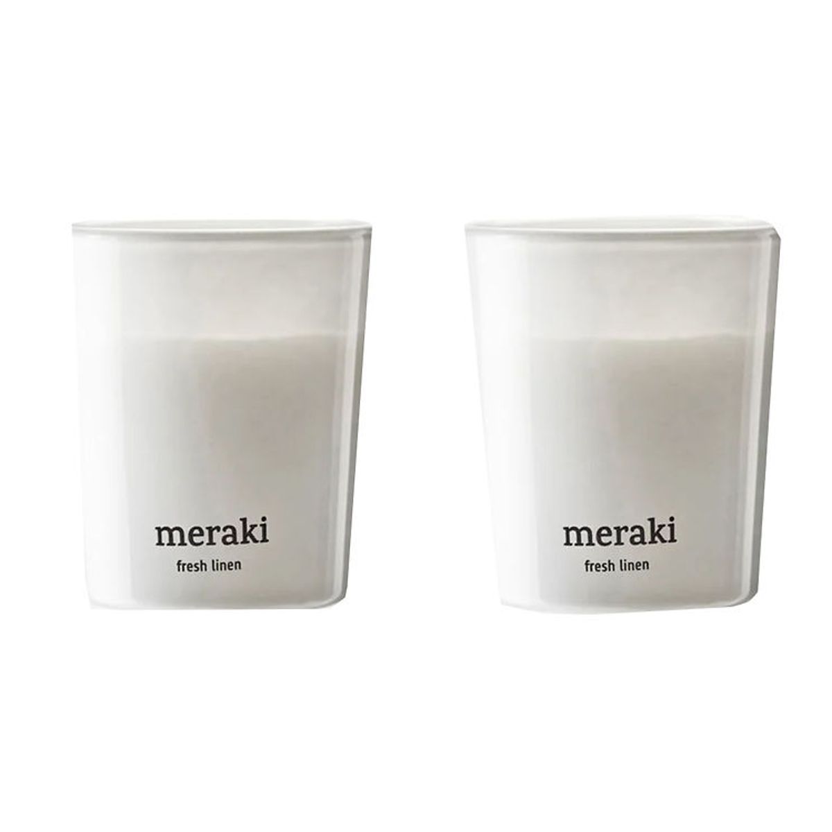 Meraki Duftlys - 2-pak - 2x60g - Fresh Linen